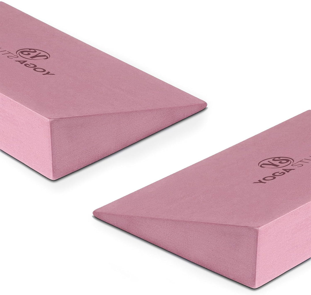 Yoga Studio EVA-Yoga-Keilblöcke, 2 Stück, Schrägbrett, Wadendehner, leichter EVA-Schaum, Mini-Halbke