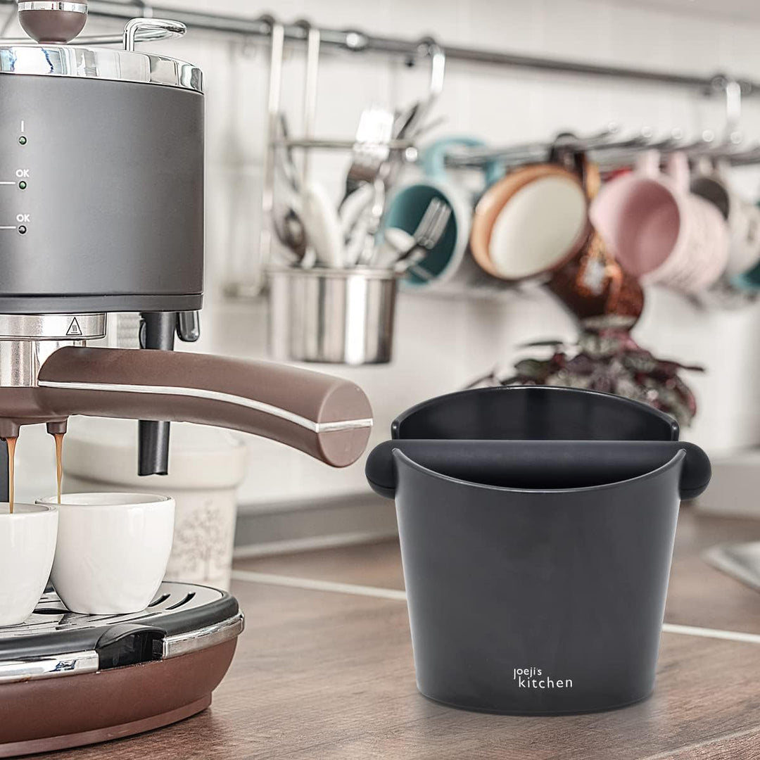 Joeji's Kitchen Abklopfbehälter Klopfbox für Siebträger Zubehör Maschinen Espresso - Knock Box Absch