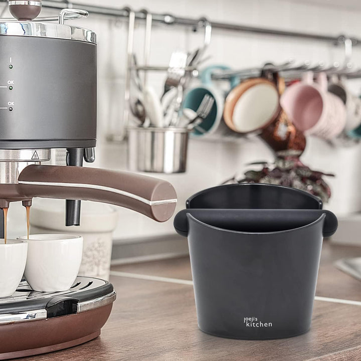 Joeji's Kitchen Abklopfbehälter Klopfbox für Siebträger Zubehör Maschinen Espresso - Knock Box Absch