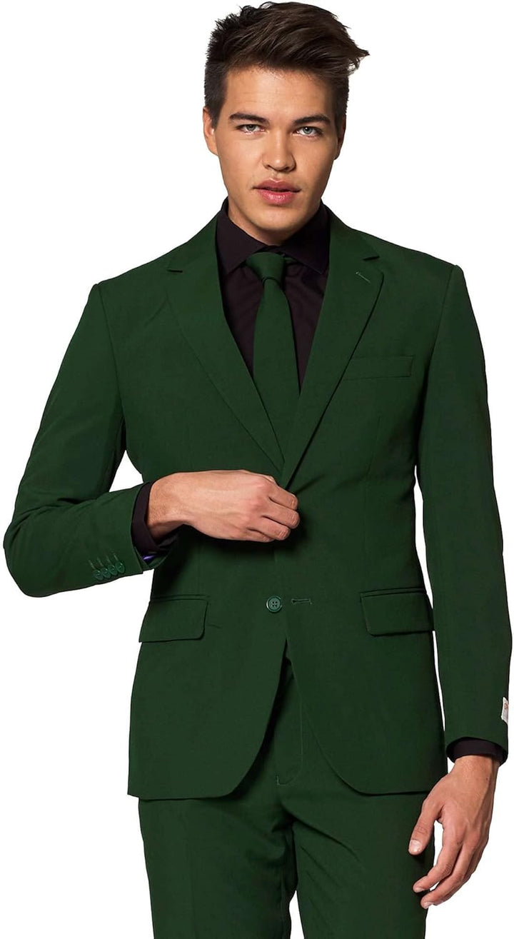 OppoSuits Herren Opposuits Halloween Suit For Men in Creepy And Stylish Print Anzug 48 Glorious Gree