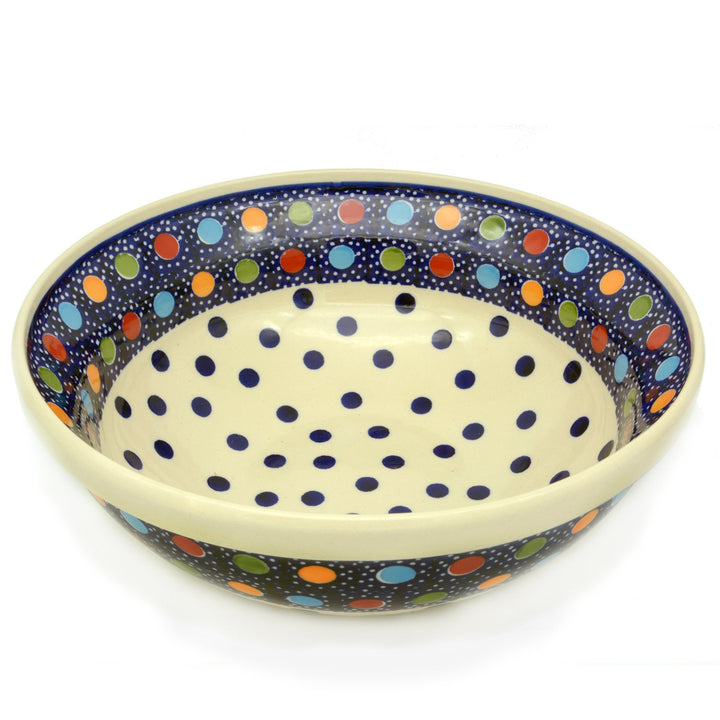 Bunzlauer Salatschale 24 cm (Dekor Konfetti), Dekor Konfetti