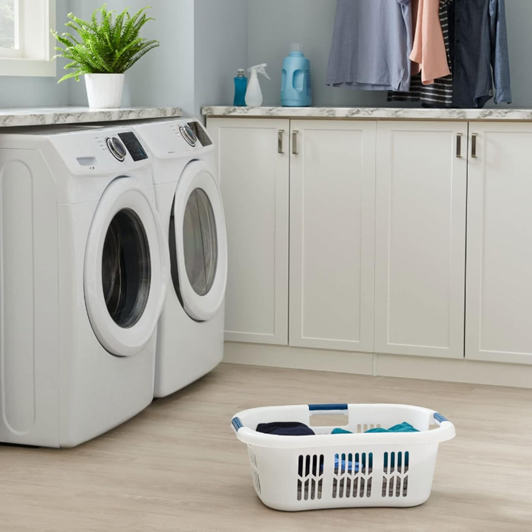 Rubbermaid FG299587WHTRB Wäschekorb, 2,1 Hülse Kleiner Hüftkorb., Kleiner Hüftkorb.
