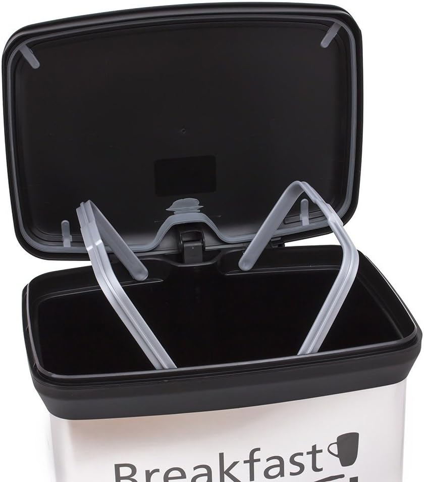 CURVER Abfalleimer, Plastik, Silber, 39 x 29 x