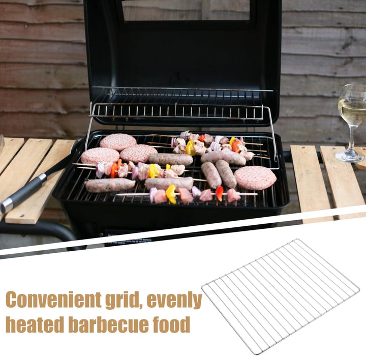 Gittermatte 30 X 25 cm Grillrost Aus Edelstahl Robuste Konstruktion Für Gleichmässiges Garen Einfach