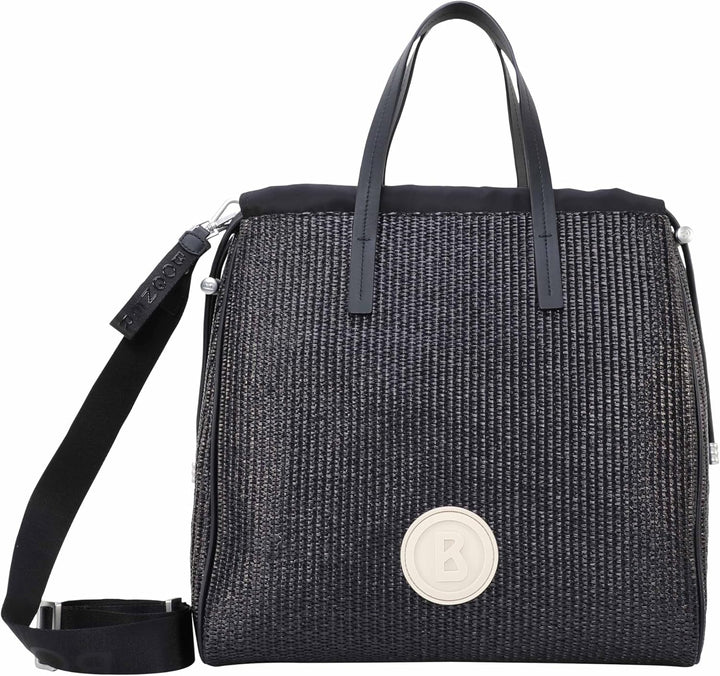 Bogner Ladies Airolo Malina Tote XL Schwarz - Geflochtene stylische Damen Tasche, Grösse One Size -