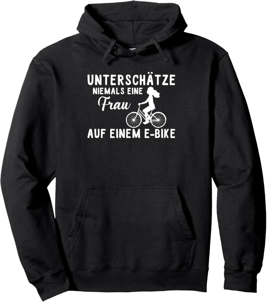 Rad Mann Biker Lustig Elektrofahrrad Fahrradmotiv Rentner Pullover Hoodie
