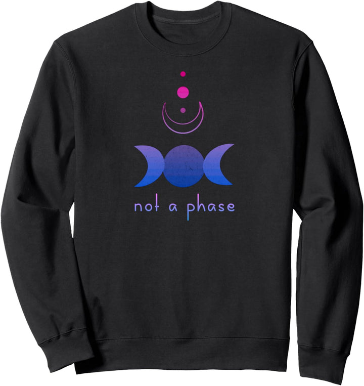 Bisexuelle Himmlische Spirituelle Keine Phase Bi Pride Moon Sweatshirt