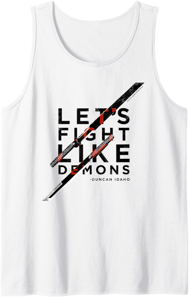 Let's Fight Like Demons – Duncan Idaho – Dune (2021) – Weiss Tank Top