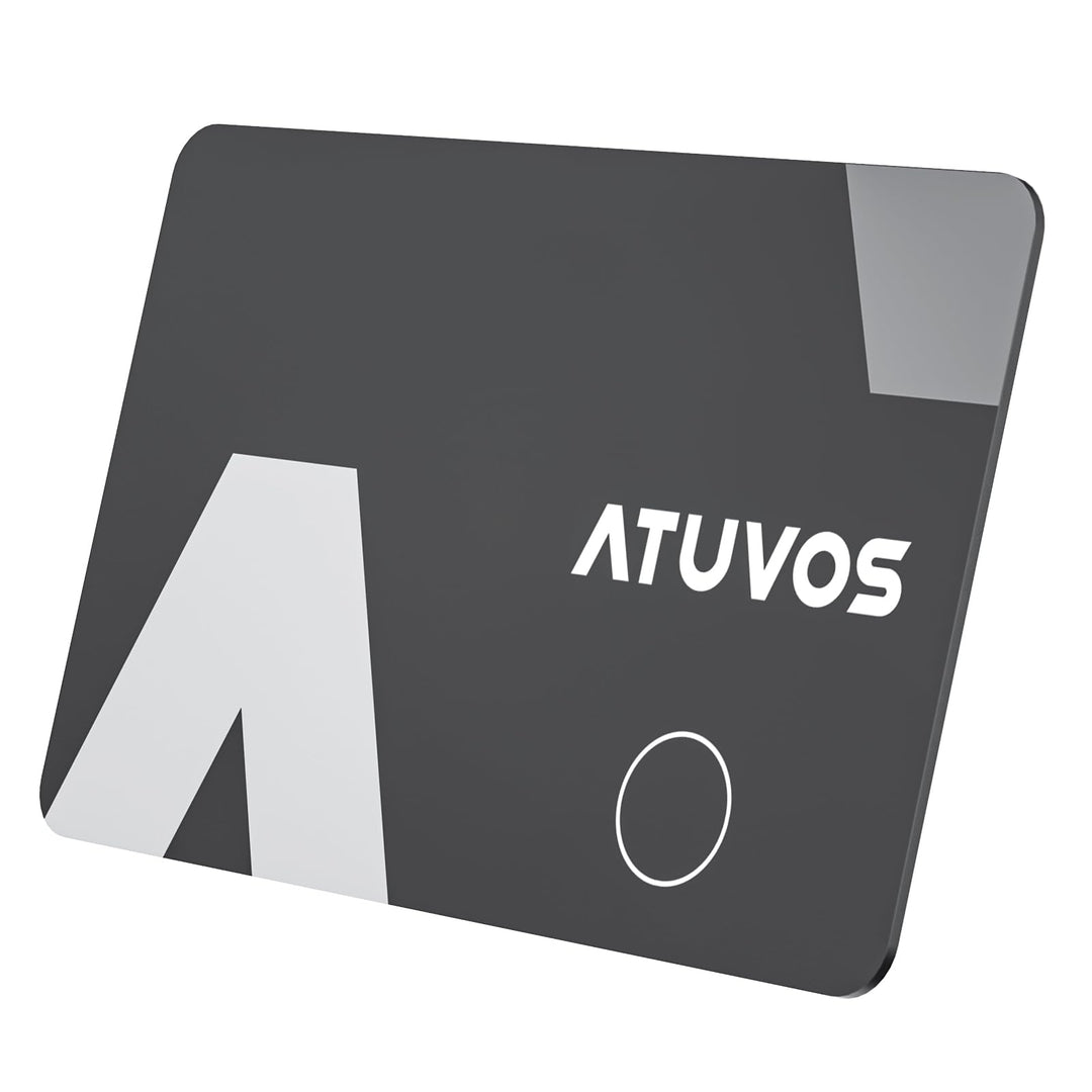 ATUVOS Wallet Tracker Karte Thin 1.6mm, Smart Air Tag Card Kompatibel mit Apple Wo ist? APP (iOS NUR