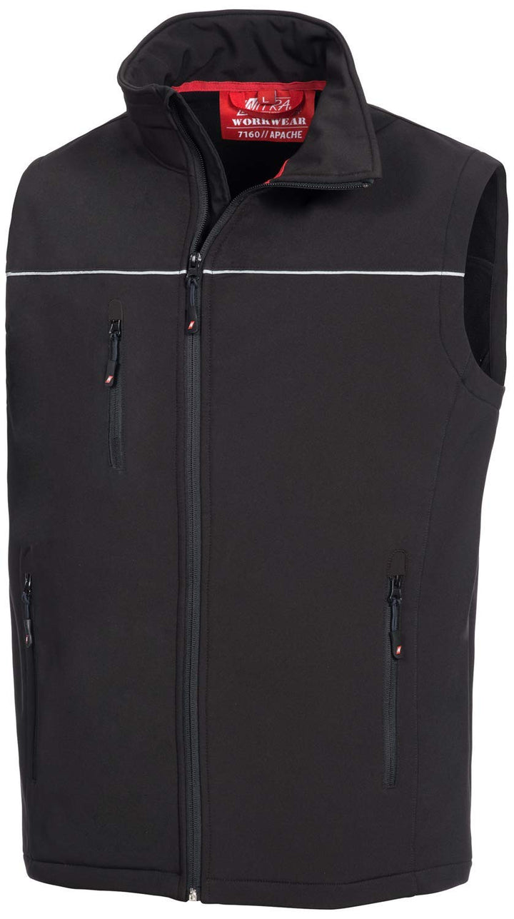 Nitras 471.06 Softshellweste"Apache" Grösse XXL in schwarz