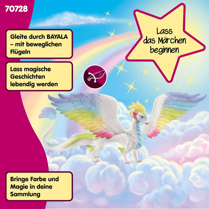 schleich 70728 Regenbogendrache, ab 5 Jahren, BAYALA - Spielfigur, 34 x 23 x 11 cm neue Version, neu