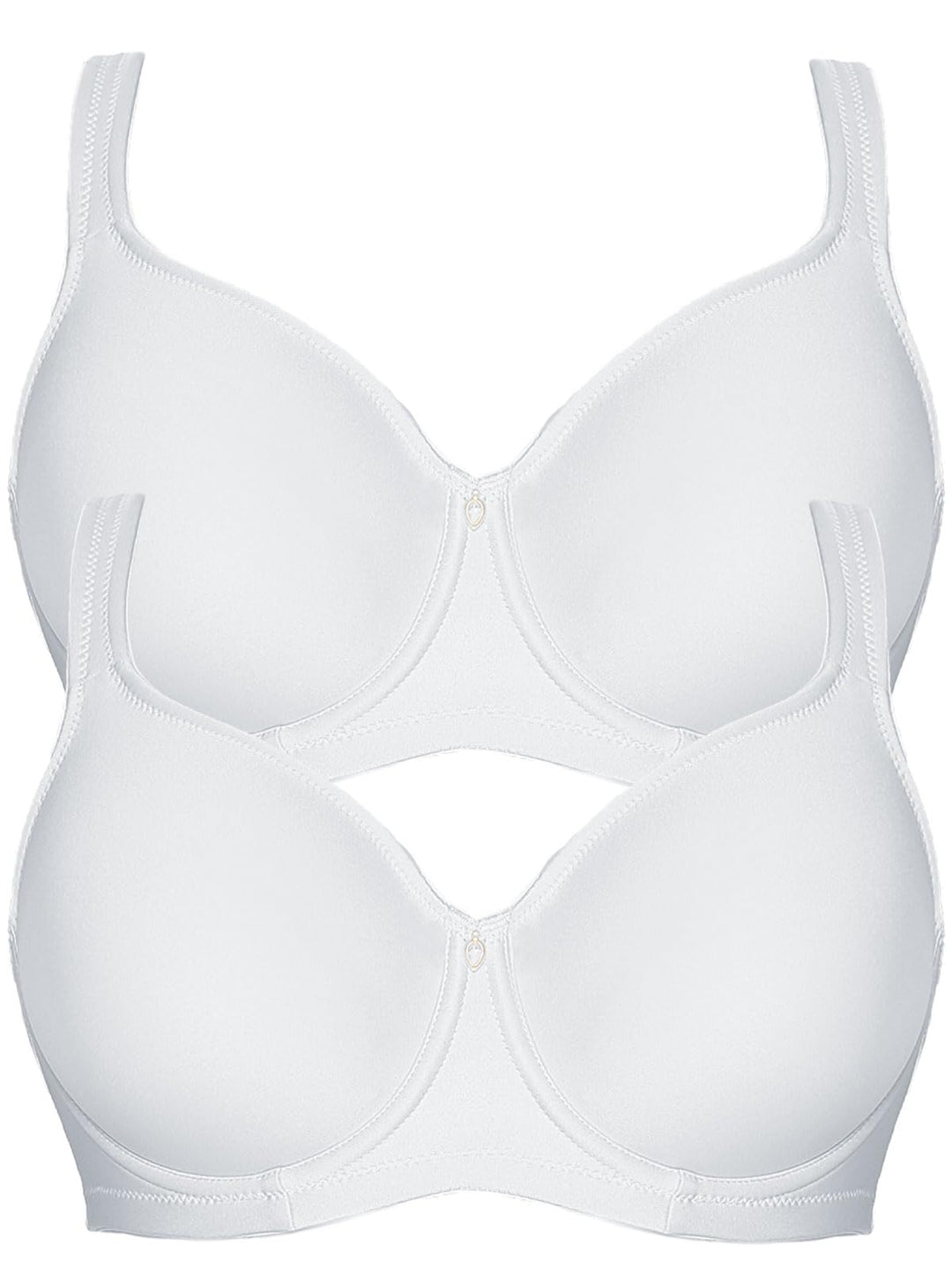 Viania 2er Pack Minimizer Bügel BH Basic 14586 90E Weiss, 90E Weiss