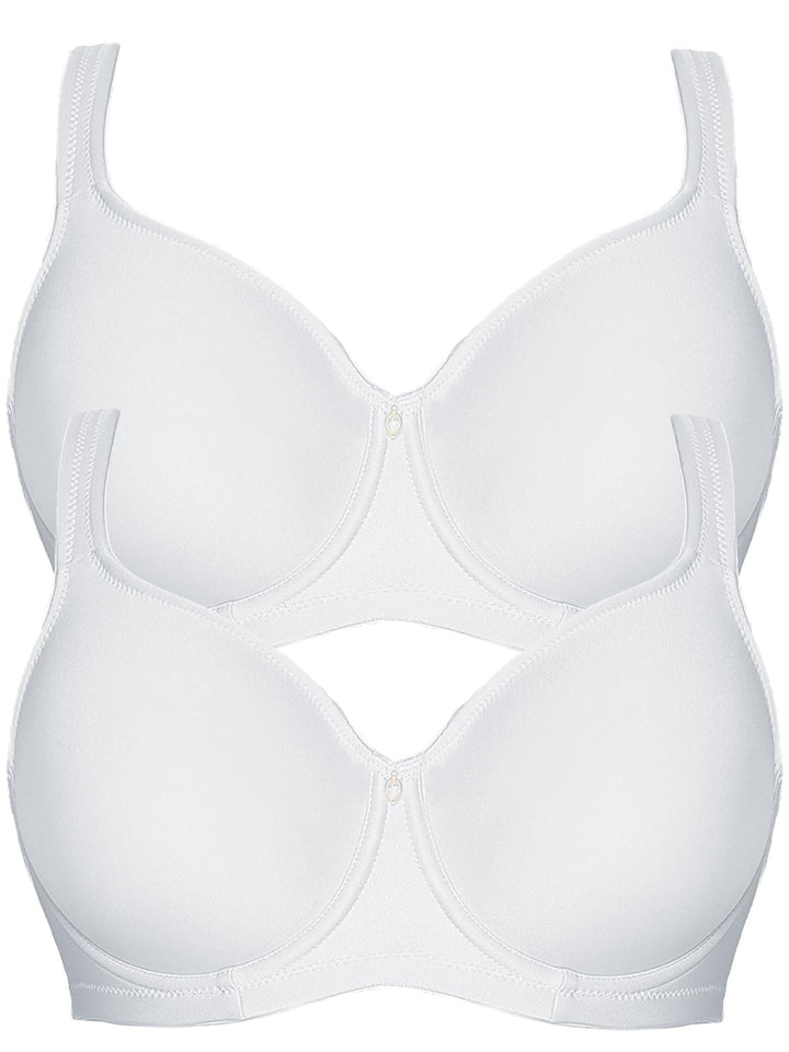 Viania 2er Pack Minimizer Bügel BH Basic 14586 90E Weiss, 90E Weiss