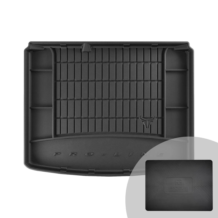 FROGUM ProLine 3D Gummimatte Exklusive Auto Kofferraummatte Kofferraumwanne für SEAT Leon II 2005-20