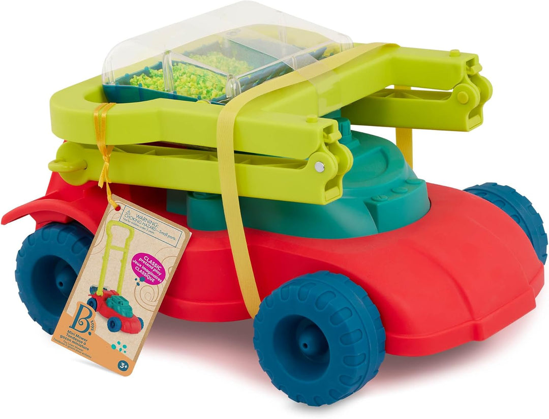 B. toys – Mini-Mäher – Spielzeug-Rasenmäher – Perlenbecher – Klassisches Schiebespielzeug für Kleink