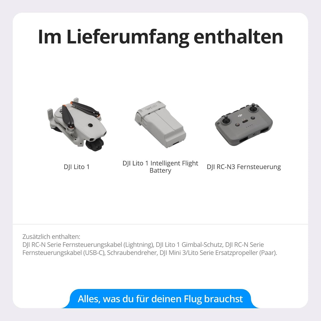 DJI Lito 1, 4K Camera Drone for Beginners, Updated Version of Mini 4K | Hinderniserkennung, ActiveTr