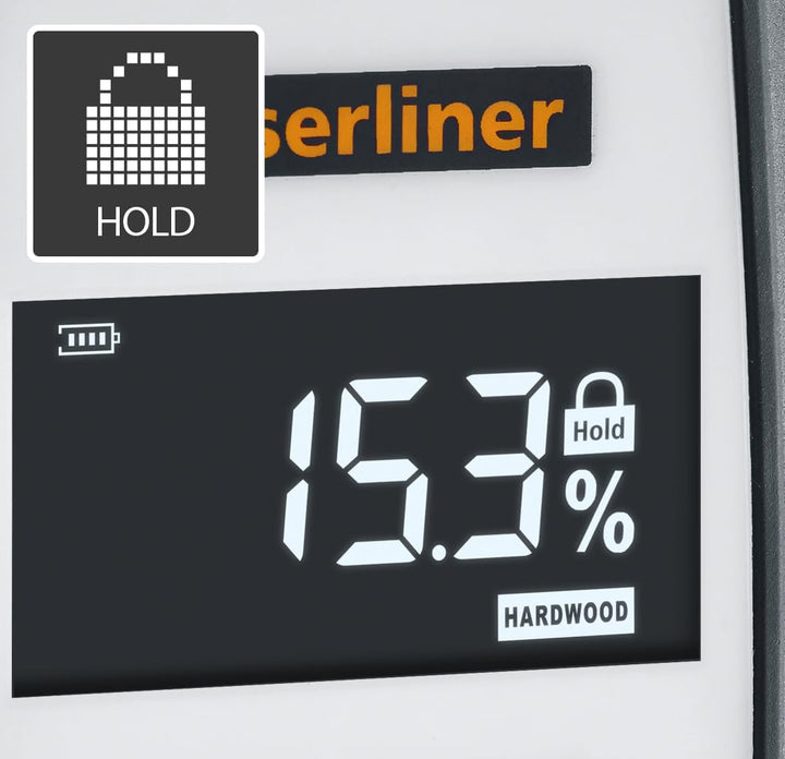 Laserliner Feuchtigkeitsmessgerät, MoistureFinder Compact, Feuchtigkeitsmesser für Holz, Gipsputz un