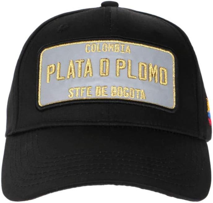 SKR Plata o Plomo Cap, schwarz, reflektierend, Colombia Bogota Baseball – Unisex Gr. Einheitsgrösse,