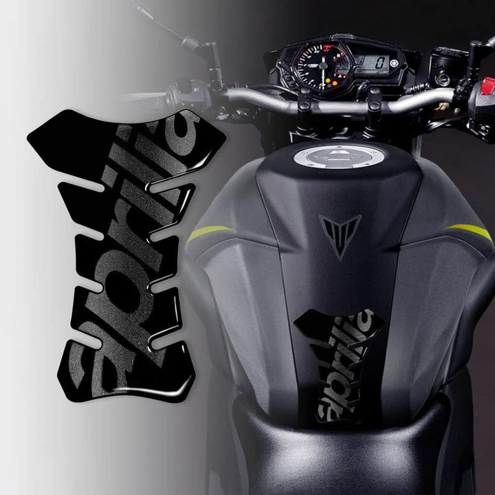 4R Quattroerre.it 18091 Tankpad 3D Motorrad Tankschutz Aprilia, Schwarz, 13 x 19 cm