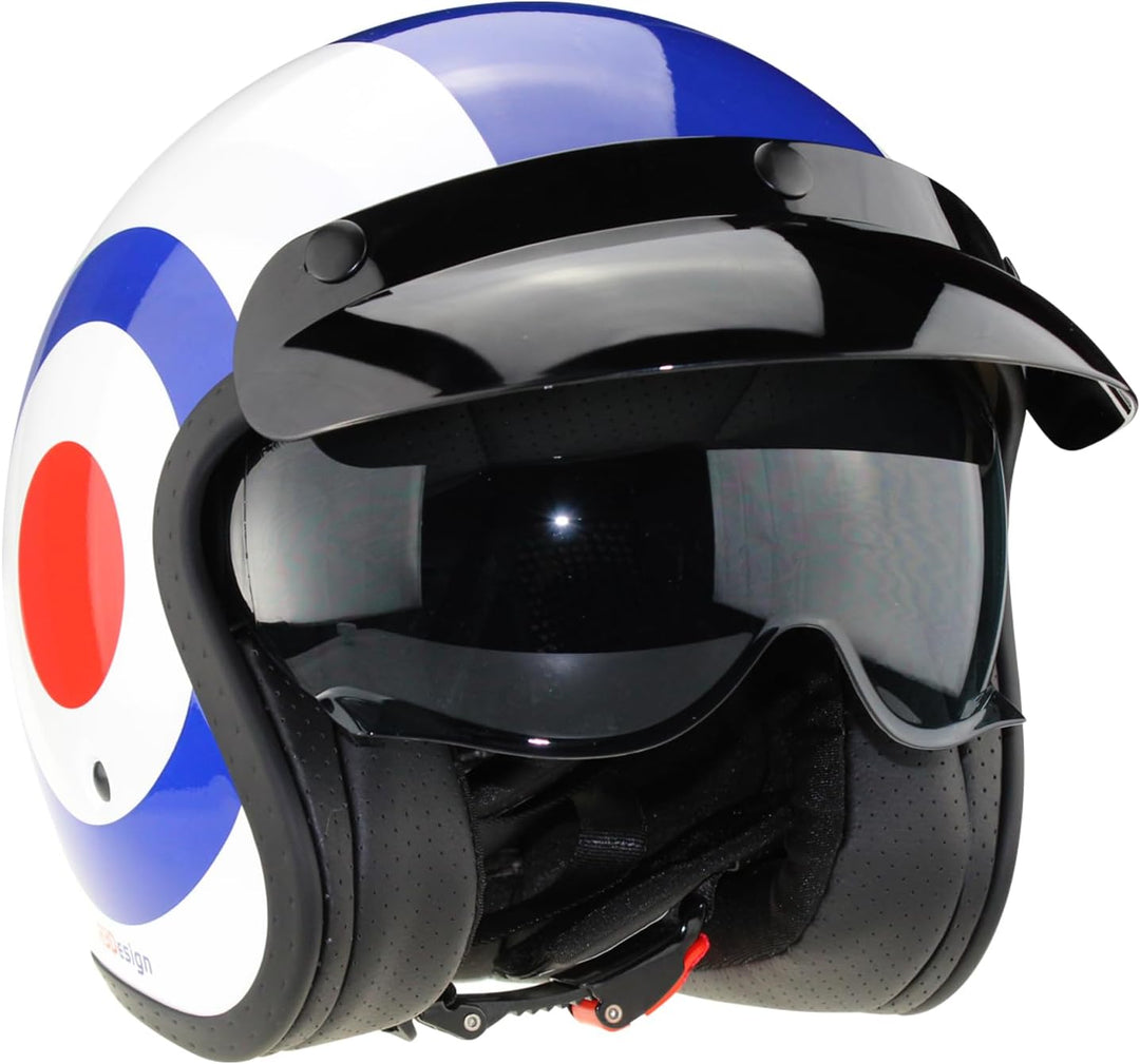 VPR Motorbike Helmet RSV06 Plus Open Face Jet Motorcycle Hwlmet Scooter Biker Rider Crash Sports Rac