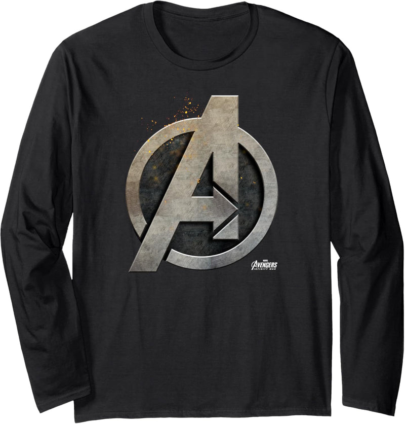 Marvel Avengers: Infinity War Steel Avengers A Logo Langarmshirt