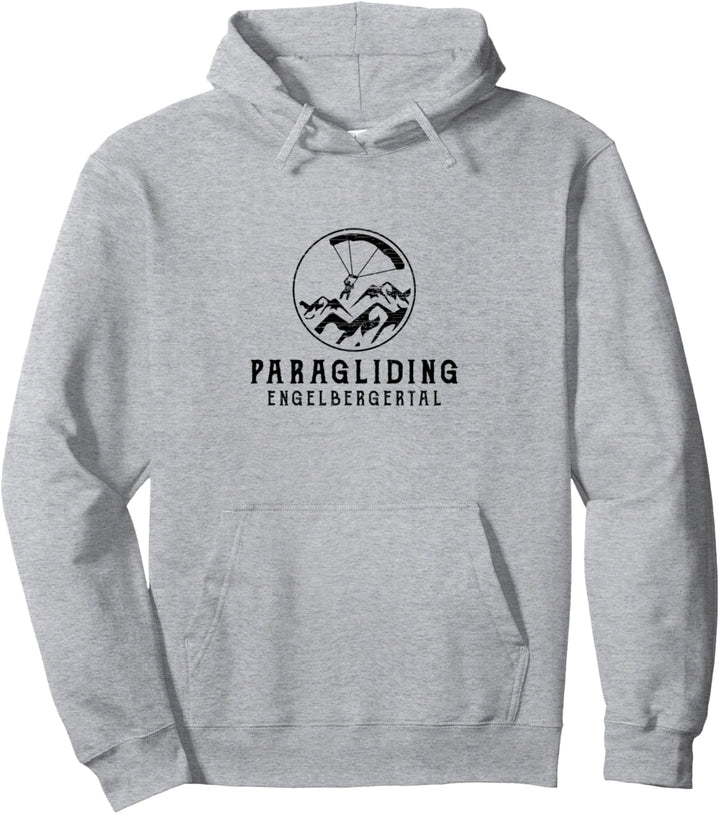 Paragliding ENGELBERGERTAL Schweiz Vintage Logo Pullover Hoodie