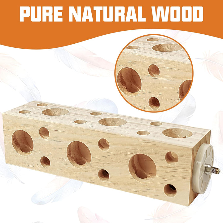 Kauspielzeug aus natürlichem Holz, für Sittiche, Vogelkäfig-Zubehör für Hamster, Nymphensittiche, Si