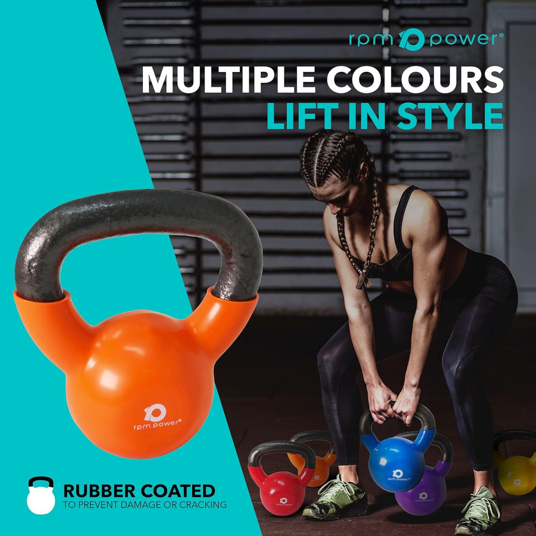 RPM Power Kugelhantel-Set aus Gusseisen (4-20 kg) – für Heim-Fitnessstudio, Fitness, Training, Kraft