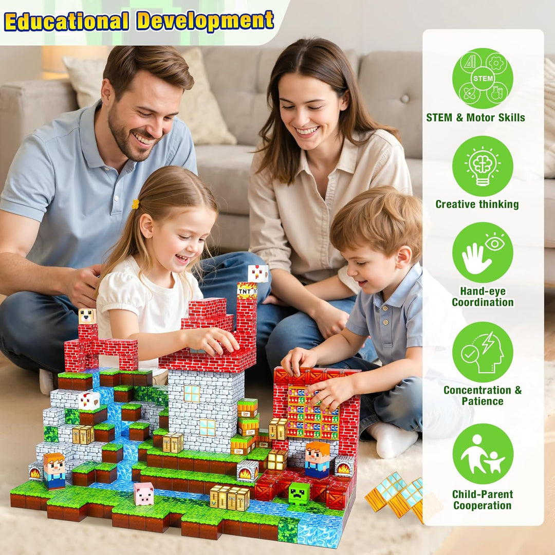 Magnetische Bausteine, Magnetbausteine Magnetspielzeug Magneten Kinder, Magnetisches Spielzeug für K