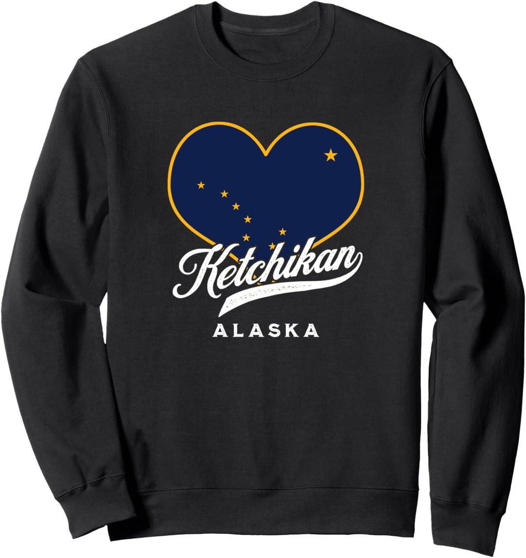 Ketchikan Alaska USA Staatsflagge Big Dipper Vacation Souvenir Sweatshirt