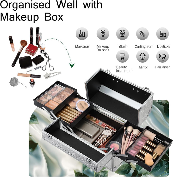 Kosmetikkoffer Schminkkoffer Make up Koffer Friseurkoffer Nagelkoffer Make-up Aufbewahrung friseurko
