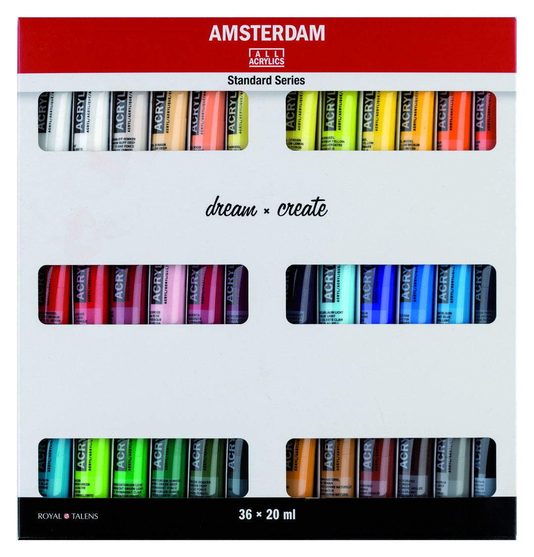 Talens AMSTERDAM Acrylfarben-Set Dream 36 x 20 ml Acryl Malfarbe Farbe