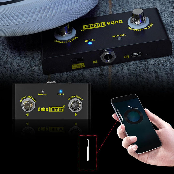 Bluetooth Wireless Page Turner Pedal wiederaufladbare Hände er Musiklie -Controller für Banddarstell