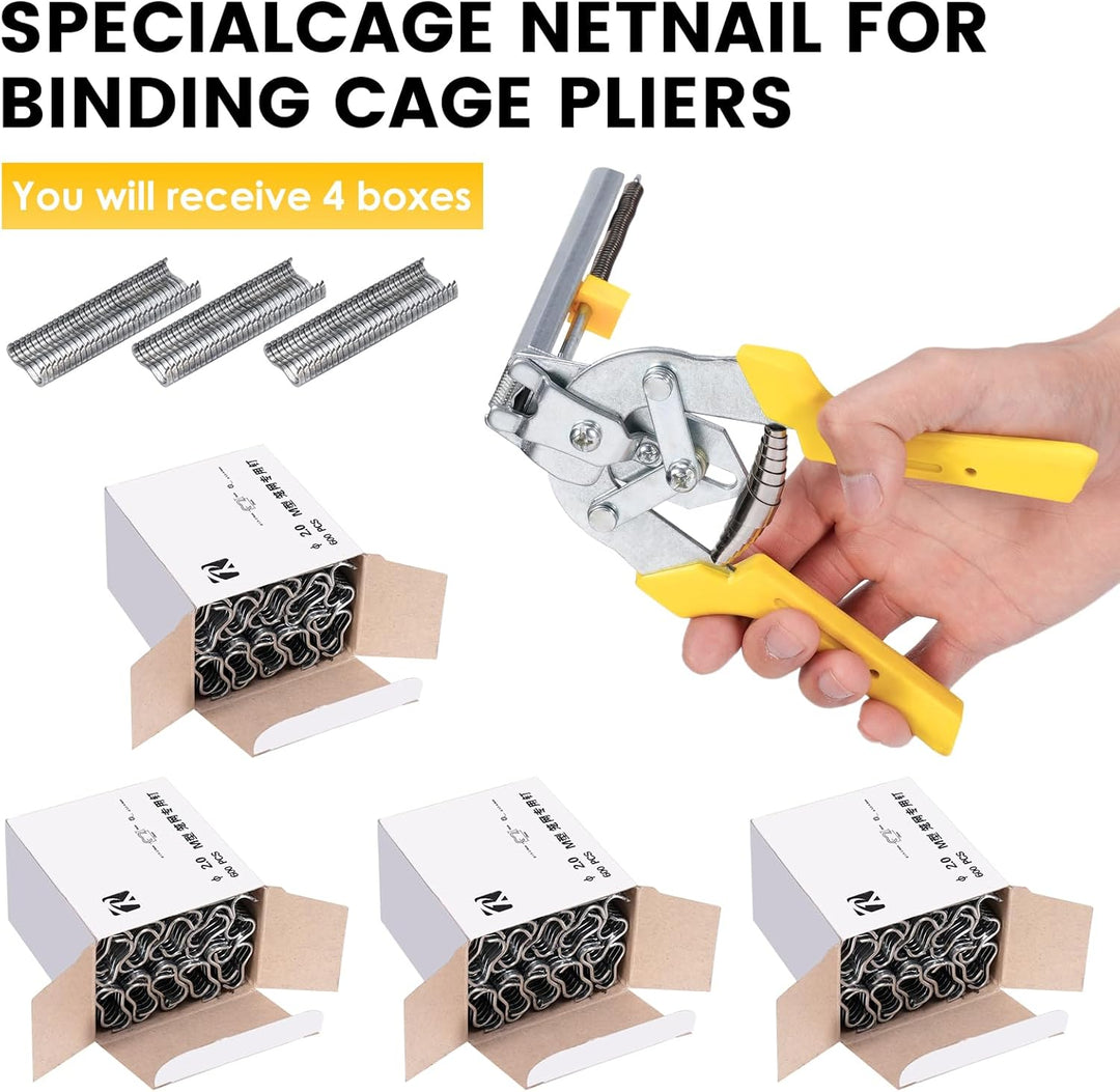 Drahtbefestigungszange, E Typ Drahtbefestigungszange, Zaunzange Rapid mit 2400 M NäGeln zum Reparier