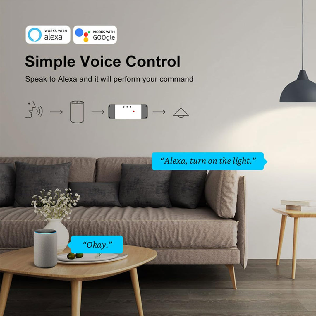 Wifi Elektrischer Linearantriebsregler, 2 Kanäle DC 12 V 24 V Wifi Smart Relaisschalter 2CH 7-32V, 2