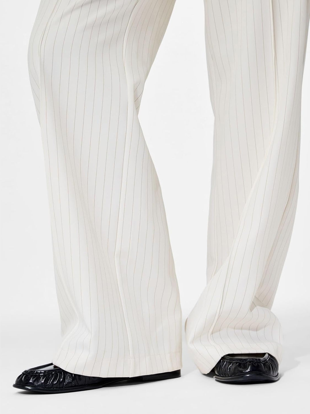 PIECES Female Hose mit weitem Bein PCBOZZY Gestreift XS Birch, XS Birch