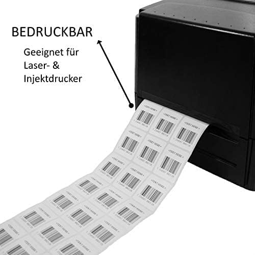 Hygiene-Netzwerk Etikett Tiefkühler| 70x35mm auf Einer Rolle (lose Rolle) | 500 Label | wasserlöslic