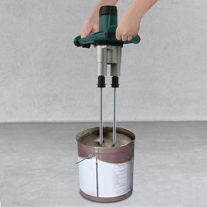 Profi Rührwerk Mörtelrührer, 2800W Mischmörtelrührer mit Doppel Rührwerk GRW-2 Twin - Doppel-Rührqui