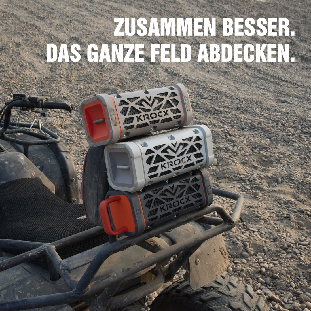 TRAVOR Aluminium Bluetooth Lautsprecher mit Magnet für Reise &amp; Camping | TWS &amp; Bass Boost für Camp,