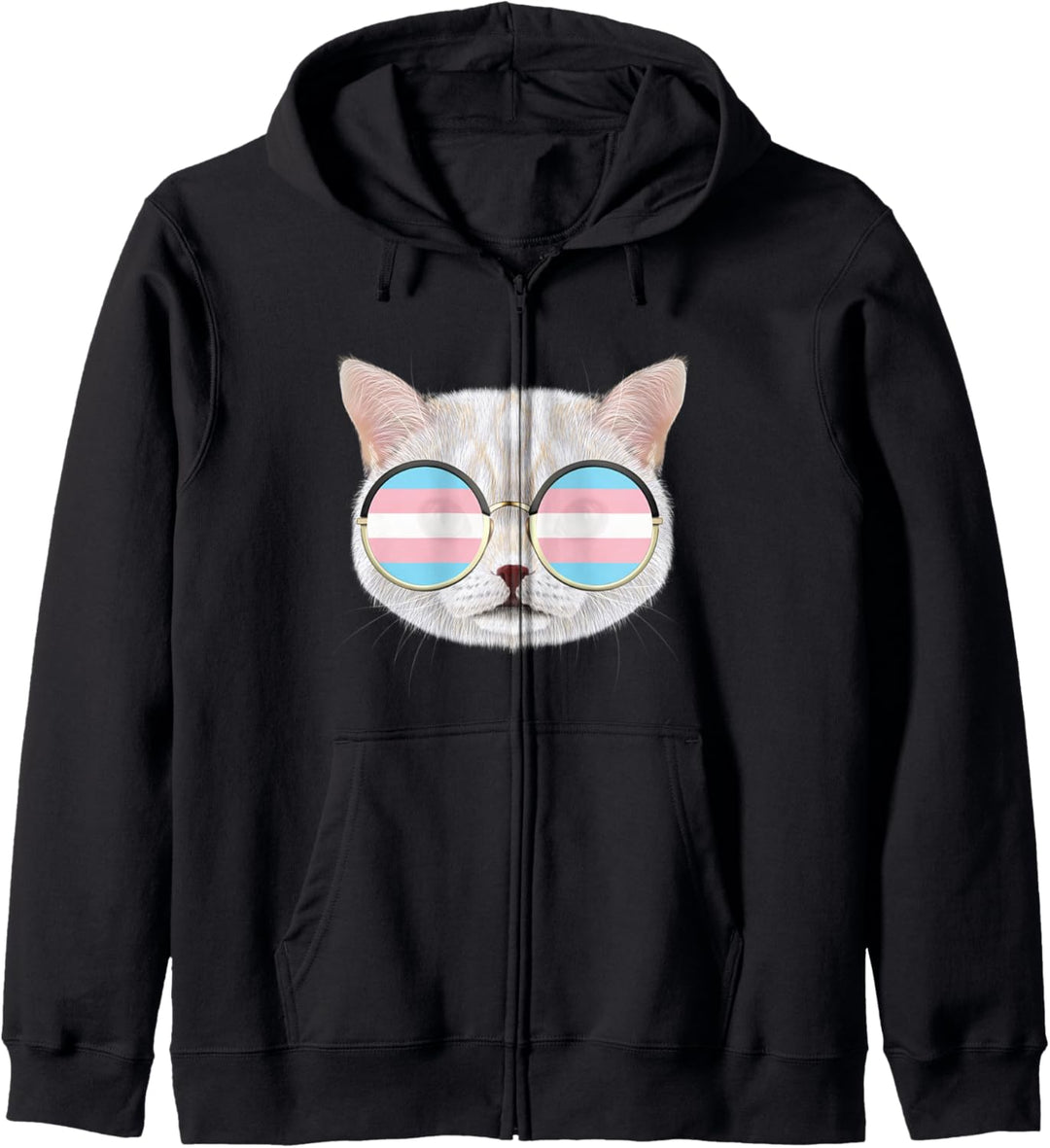 Transgender Pride Cat LGBT Trans Flag Süsse Katze Transgender Kapuzenjacke