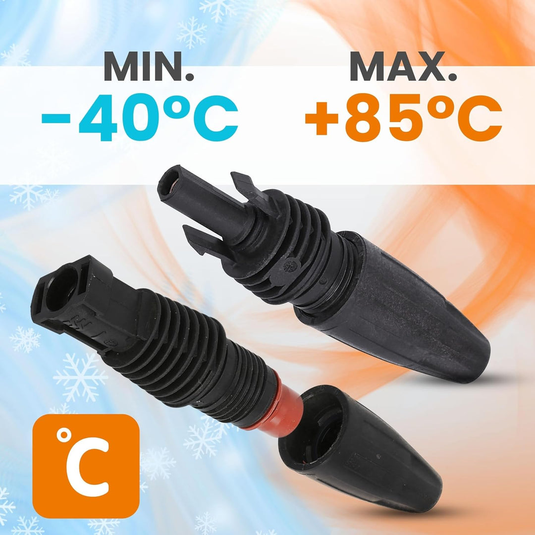Weidmüller 5x PV-Stick Steckverbinder - Photovoltaik Solarstecker Set | Snap In Technologie für 1.50