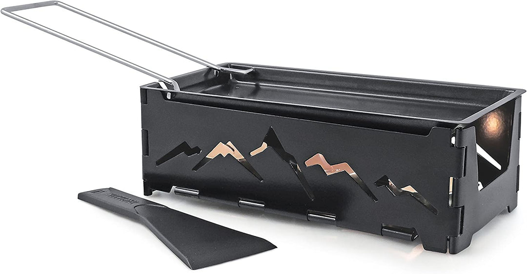 Swissmar KF-00536 Nordic Raclette Käse Mit Spachtel, Stahl, Schwarz, 18cm x 8cm x 6 cm, Tragbar, Tee
