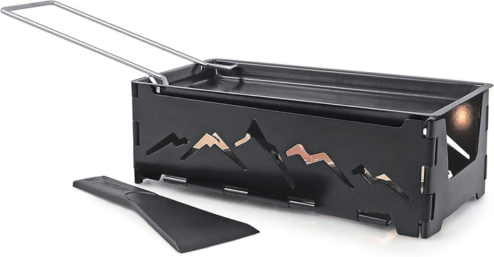 Swissmar KF-00536 Nordic Raclette Käse Mit Spachtel, Stahl, Schwarz, 18cm x 8cm x 6 cm, Tragbar, Tee