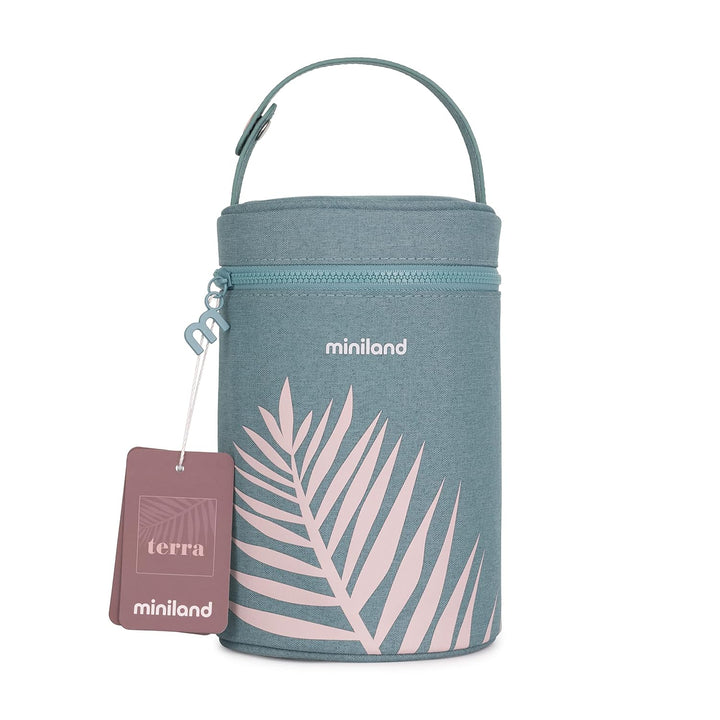 Miniland, THERMIBAG PALMS 700ML, Isoliertasche für Babyflaschen und Isolierkannen, 89481