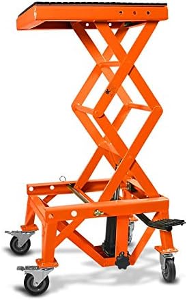 ConStands Hydraulik Hebebühne Crosslift XL + Rollen Orange