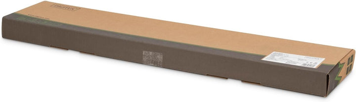 DIGITUS Patchpanel - 19-Zoll - Cat-6A - 24-Port RJ45 - Geschirmt - LSA Patch-Feld - Rack-Montage 0.5
