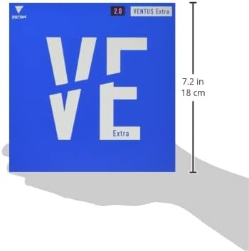 VICTAS Belag Ventus Extra Schwarz 1,8 mm, Schwarz 1,8 mm