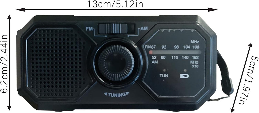 Notfall-Solarradio | Notfall-Handkurbelradio | Handgekurbelter Generator | Kleines Radio Mit Solartr