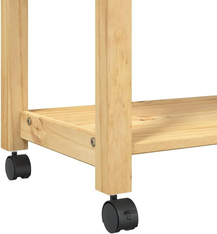 vidaXL Küchenwagen, Servierwagen mit viel Stauraum, Beistellwagen für Küche Wohnzimmer Badezimmer, T