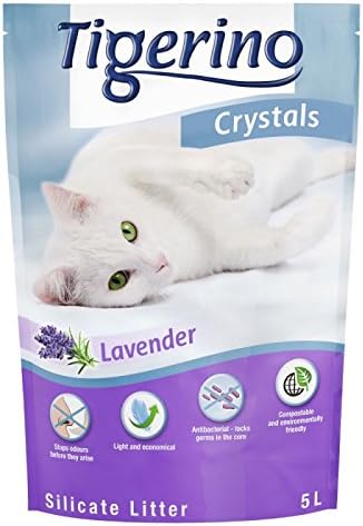 Tigerino Crystals Katzenstreu gemischt Probepackung 6 x 5 Liter stoppt Gerüche in Sekundenschnelle a